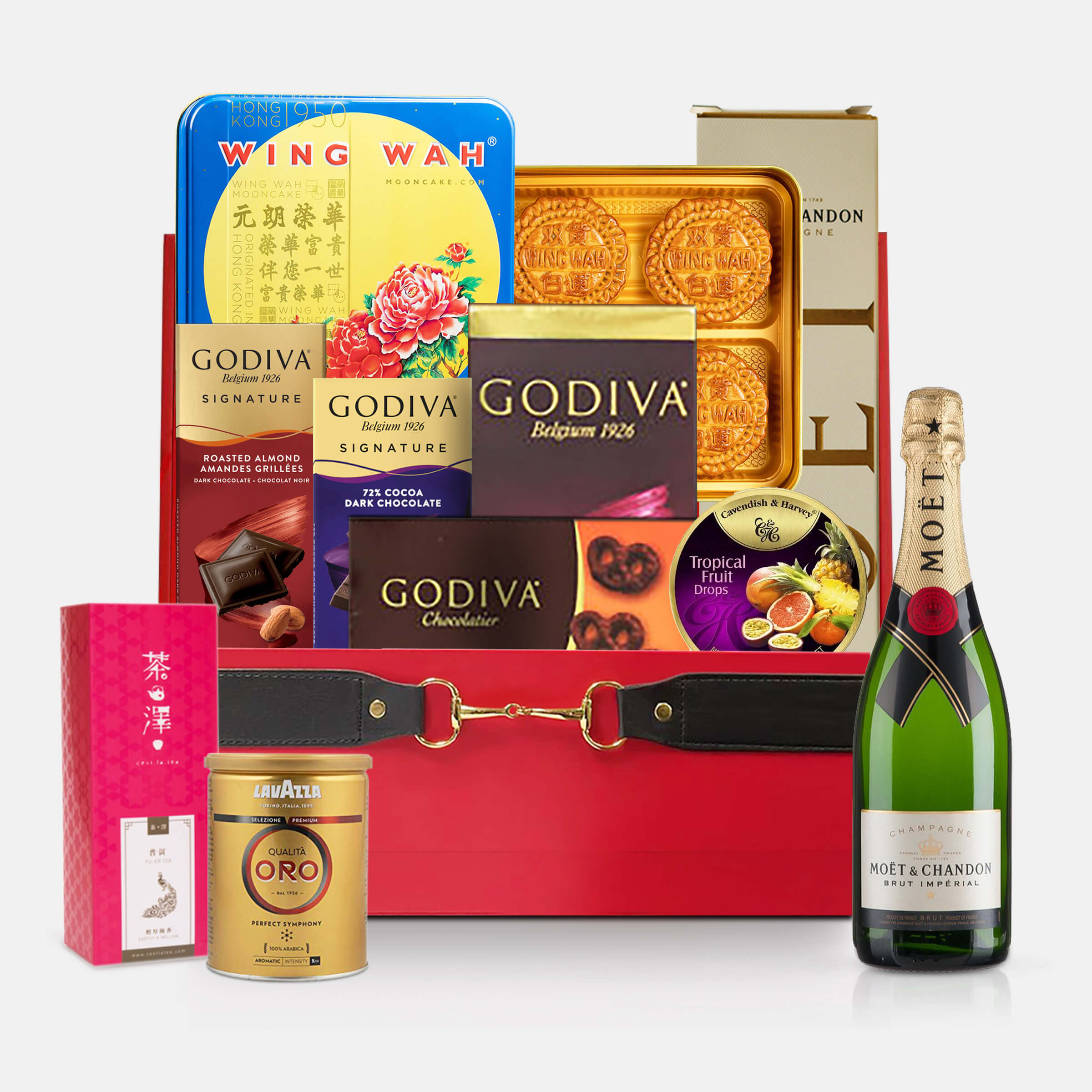 中秋果籃|Customized Mid-Autumn Festival Champagne Food Hamper - Design Your Own Wine