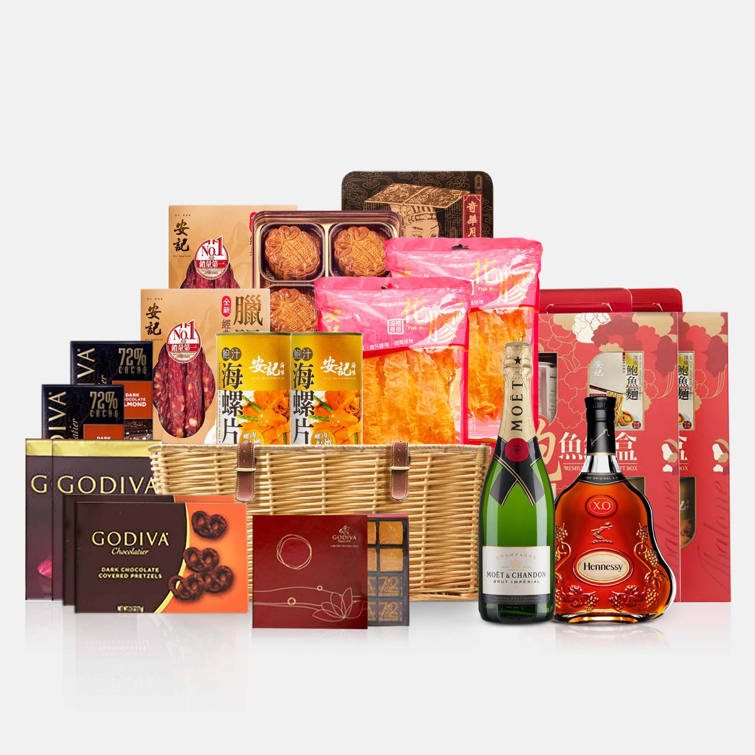 中秋果籃| Customized  Hennessy Luxury Gift Hamper - Design Your Own Wine