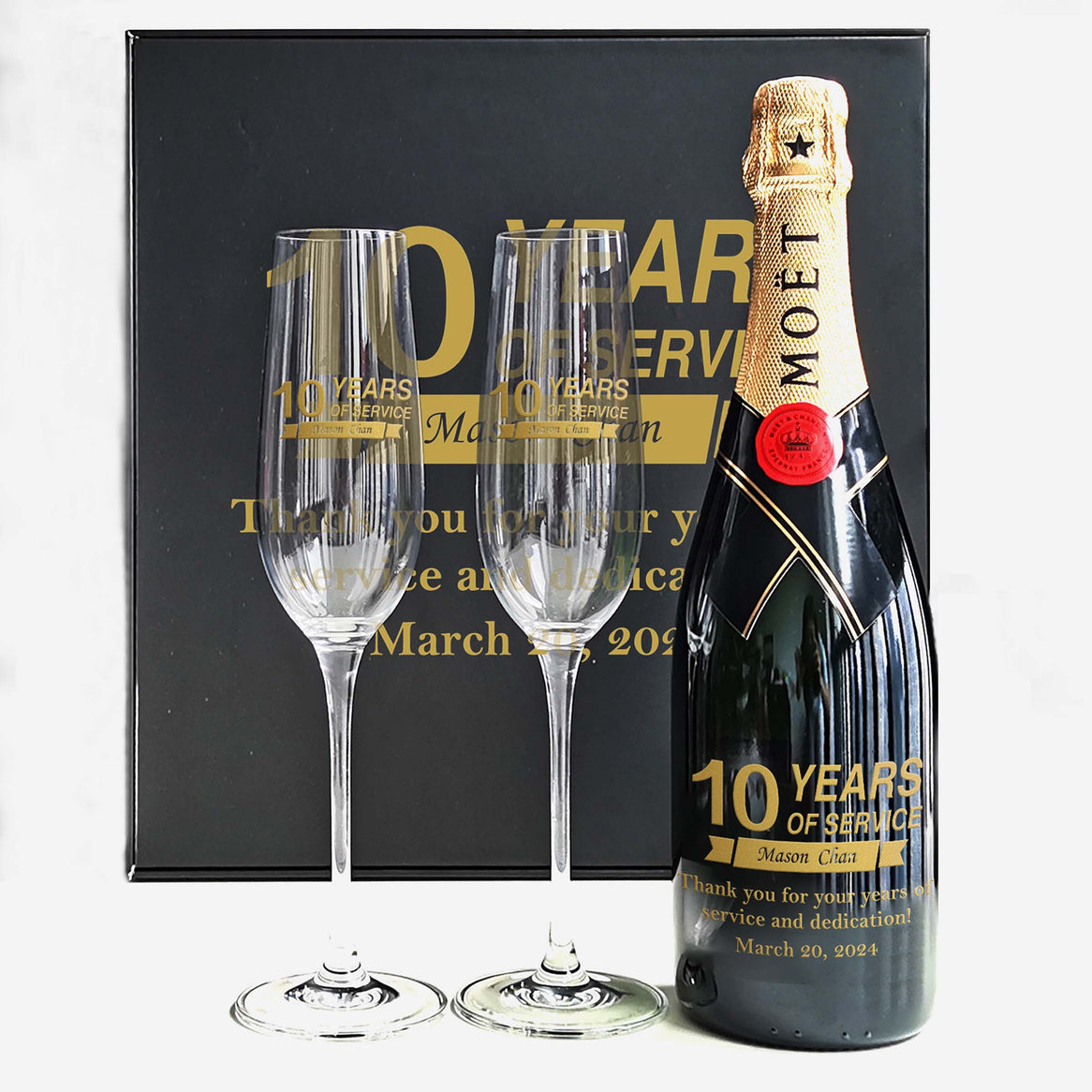 Corporate Gifts|Moët & Chandon Impérial & Champagne Glasses Gift Set