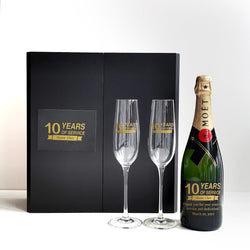 corporate gifts|Moët & Chandon Impérial & Champagne Glasses Gift Set - Design Your Own Wine