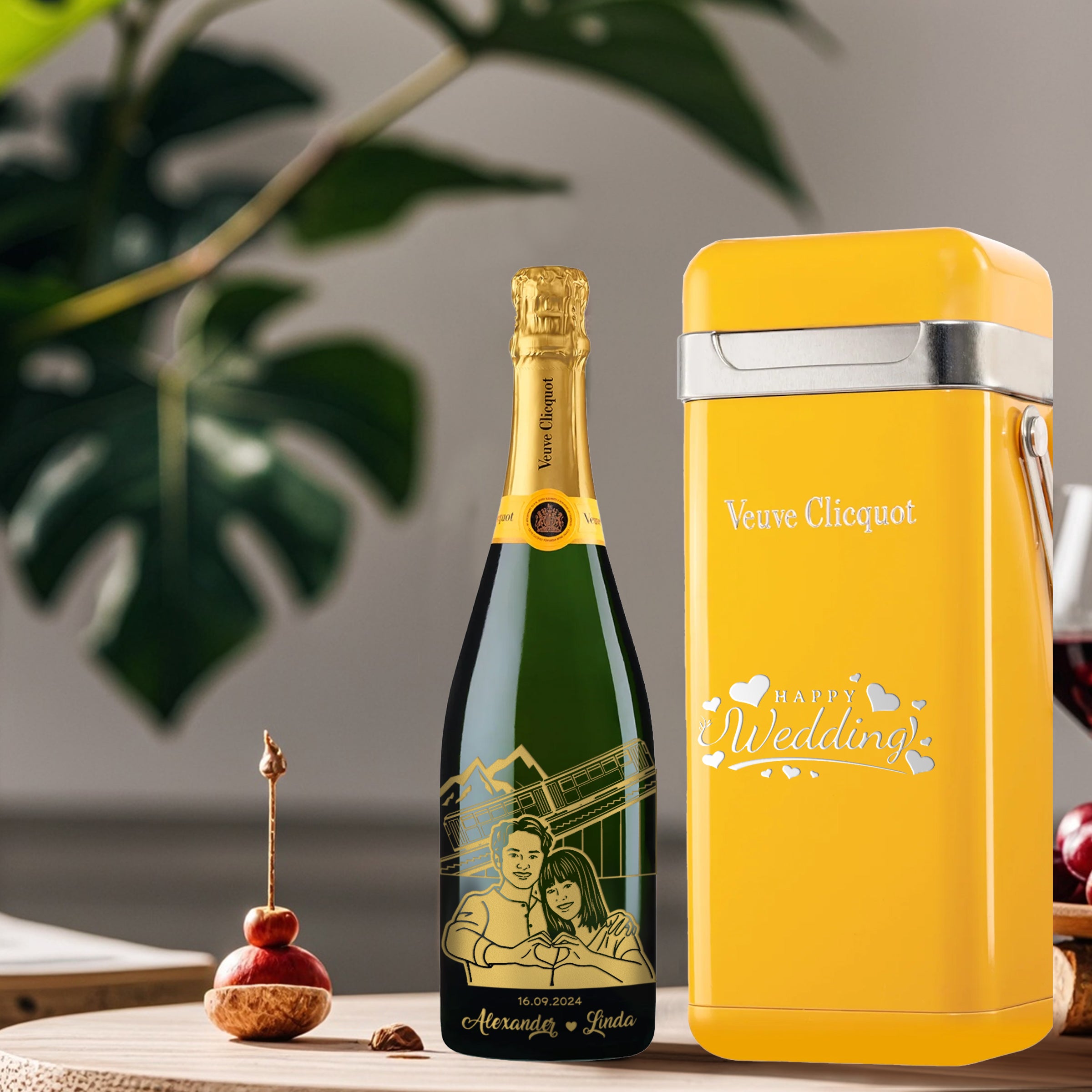 Veuve Clicquot Brut with Engraving |專屬訂製香檳（人像雕刻） 原裝禮盒