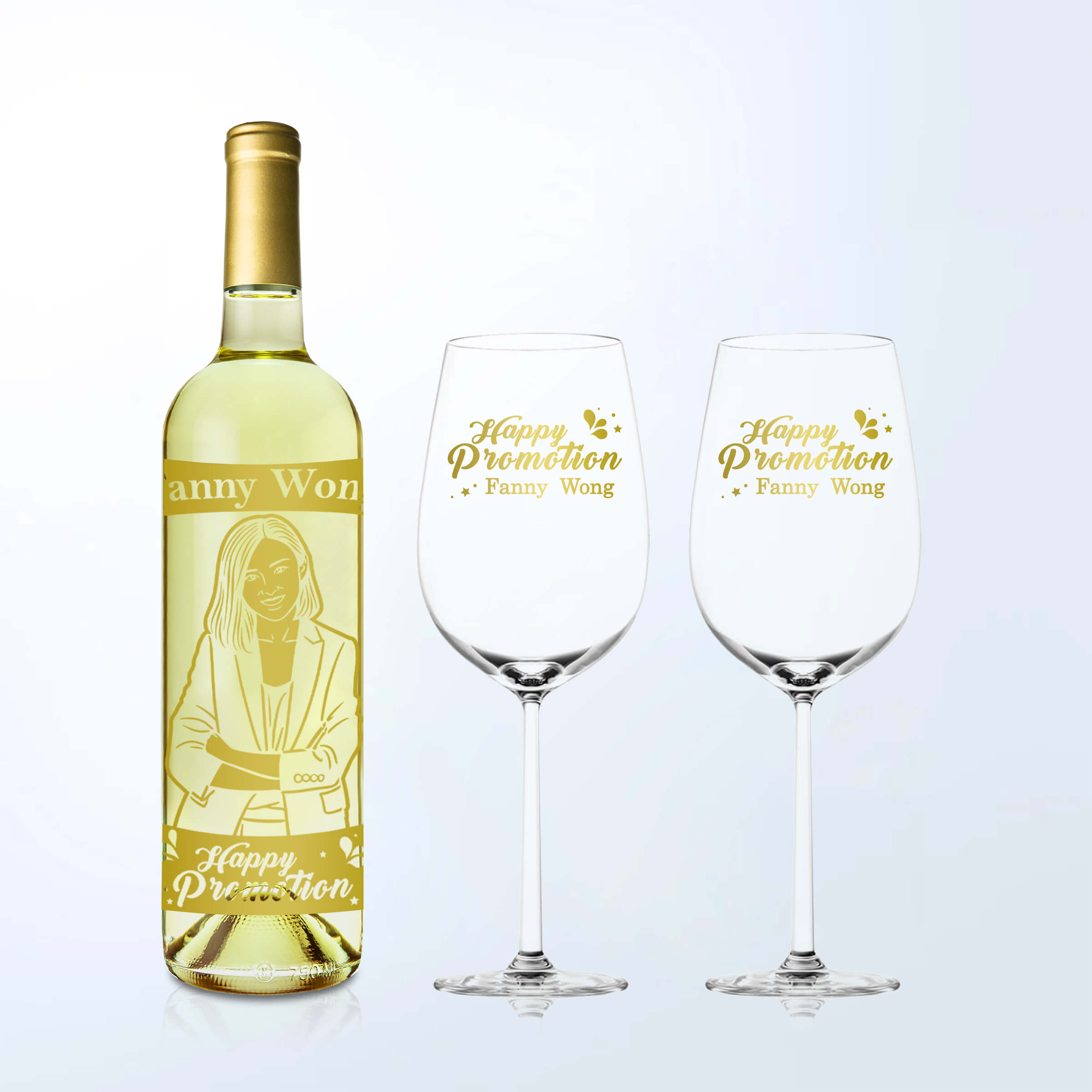 Yao Family Wines| 人像雕刻 文字訂製雕刻禮物 紀念禮物（客製化）結婚禮物 榮休禮物 生日禮物 - Design Your Own Wine