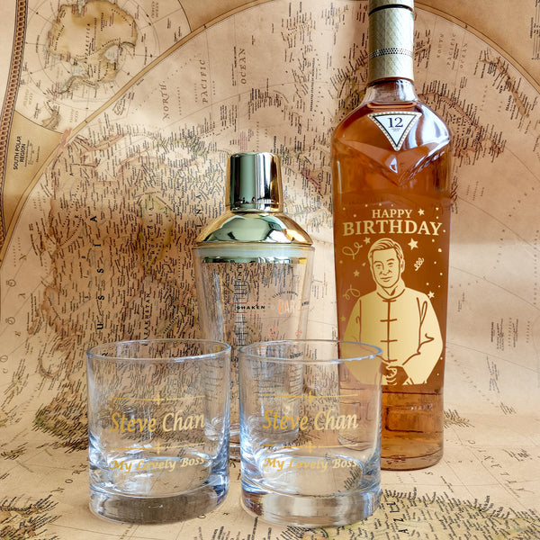 Macallan Sherry Oak 12 Gift Set |麥卡倫雪莉桶12年&Bottega威士忌杯套裝DY04-251 - Design Your Own Wine