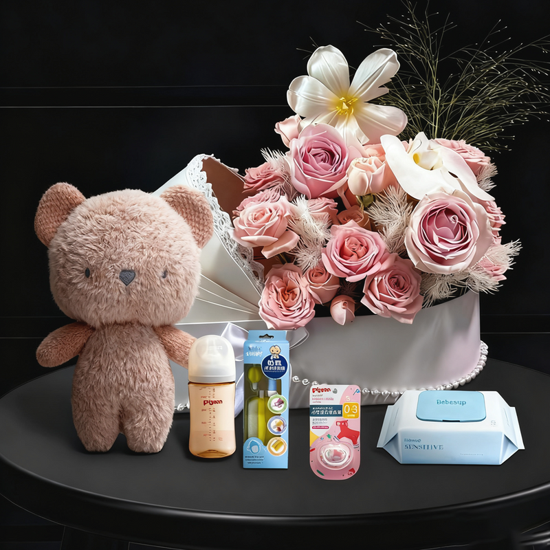 baby花籃 baby禮籃  嬰兒禮物 彌月禮盒套裝 - Design Your Own Wine