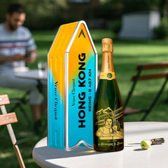 Veuve Clicquot Brut with Engraving |專屬訂製香檳（人像雕刻） 原裝香檳箭頭禮盒 - Design Your Own Wine