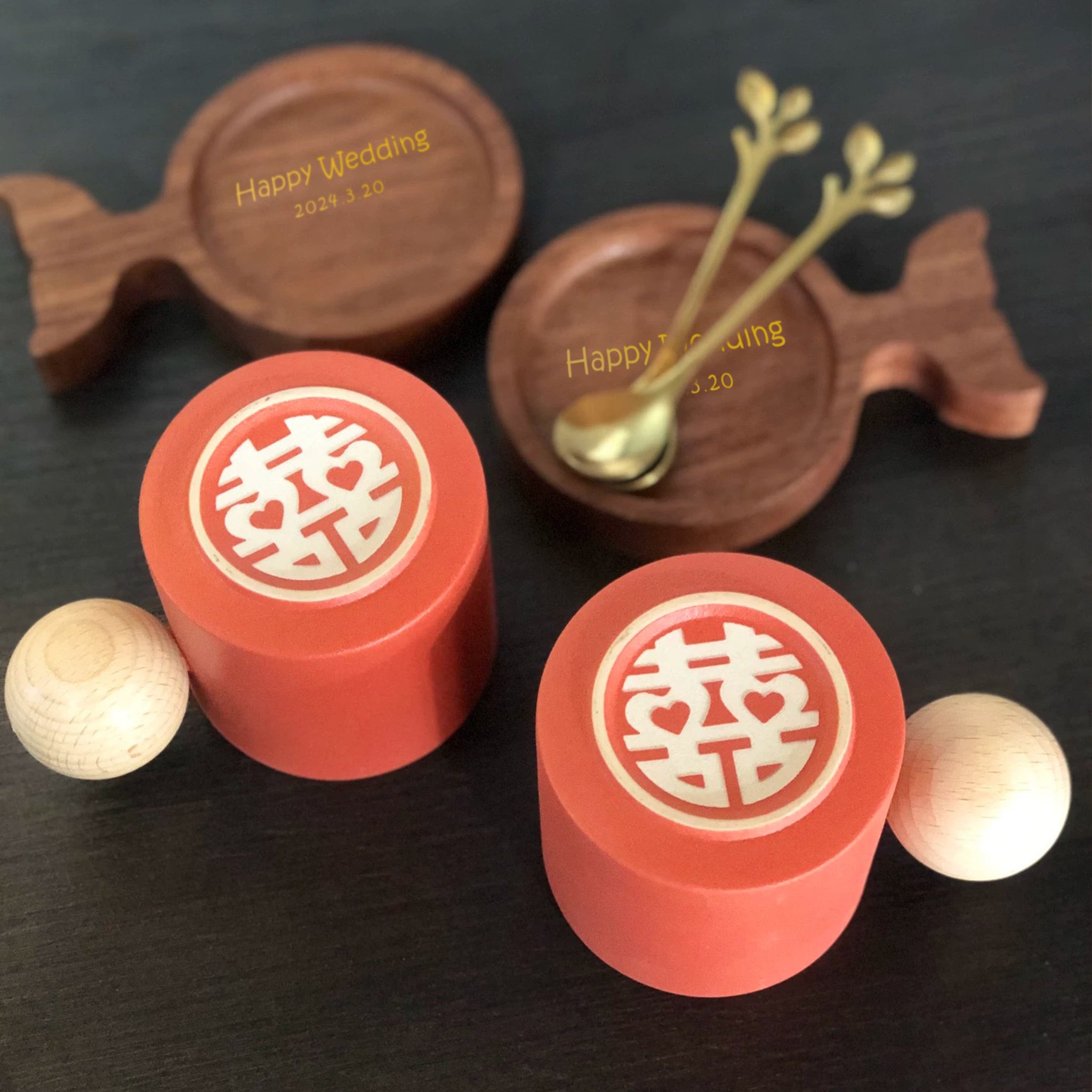 結婚禮物|陶瓷同心杯套裝禮物（雕刻禮物）客製化人像紀念禮物 祝賀禮物 - Design Your Own Wine