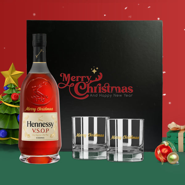 Whisky Gifts Set|雕刻Hennessy V.S.O.P 禮物套裝 客製化（聖誕禮物）商務 交換禮物 - Design Your Own Wine