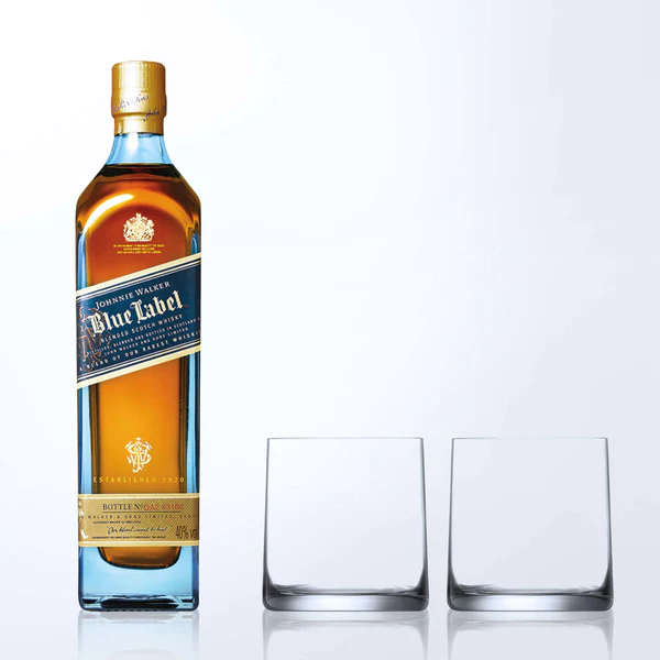 Johnnie Walker Blue Label & Bottega Whisky Glasses Gift Set with Engraving |尊尼獲加藍標&Bottega威士忌杯套裝(含文字人像雕刻)客製化禮物 - Design Your Own Wine