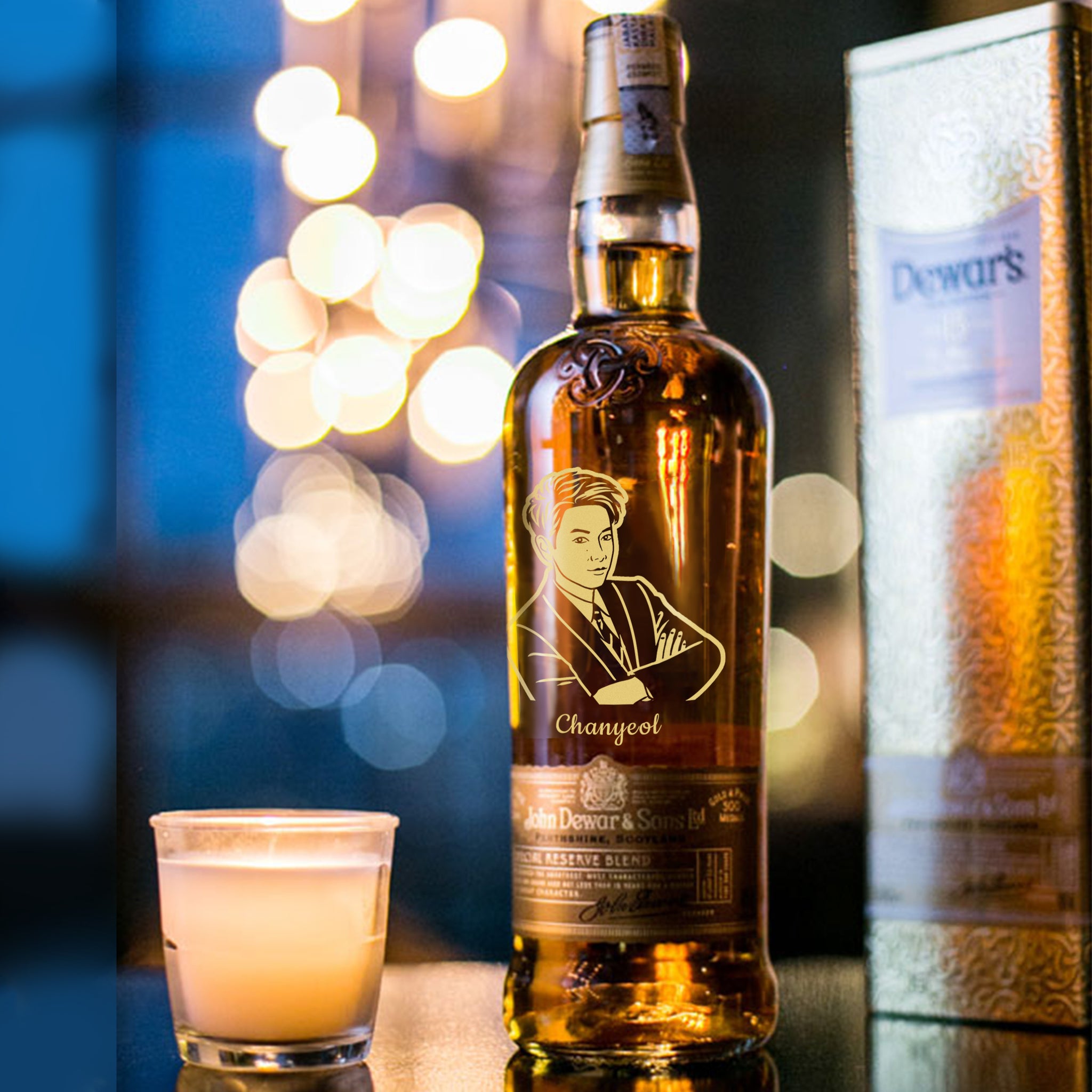 Dewar' s Whisky|Dewar's 15 Years Old威士忌單支雙杯 客製化禮物（文字雕刻） - Design Your Own Wine