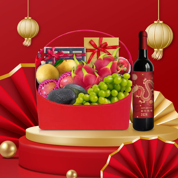 新年商務禮籃|Customized Fruit&Food Hampers - Design Your Own Wine