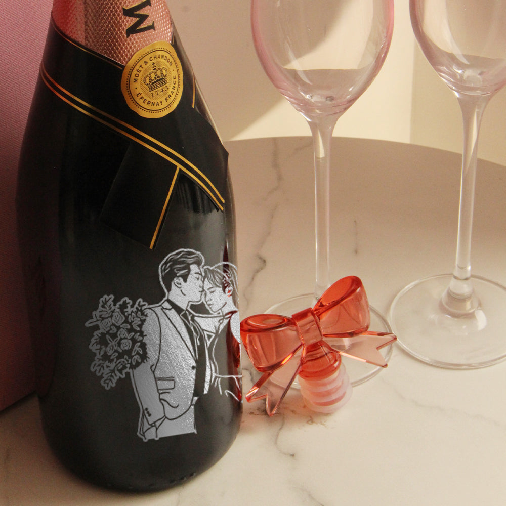 2022 Valentine's Day 【客製】情人節禮物 | Moët & Chandon Rosé Brut套裝 - Design Your Own Wine