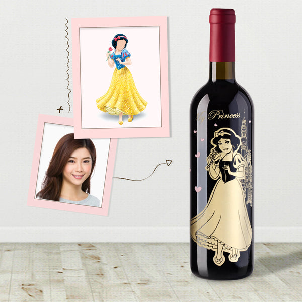公主人像cos雕刻 ｜Cos Princess Engraving - Design Your Own Wine