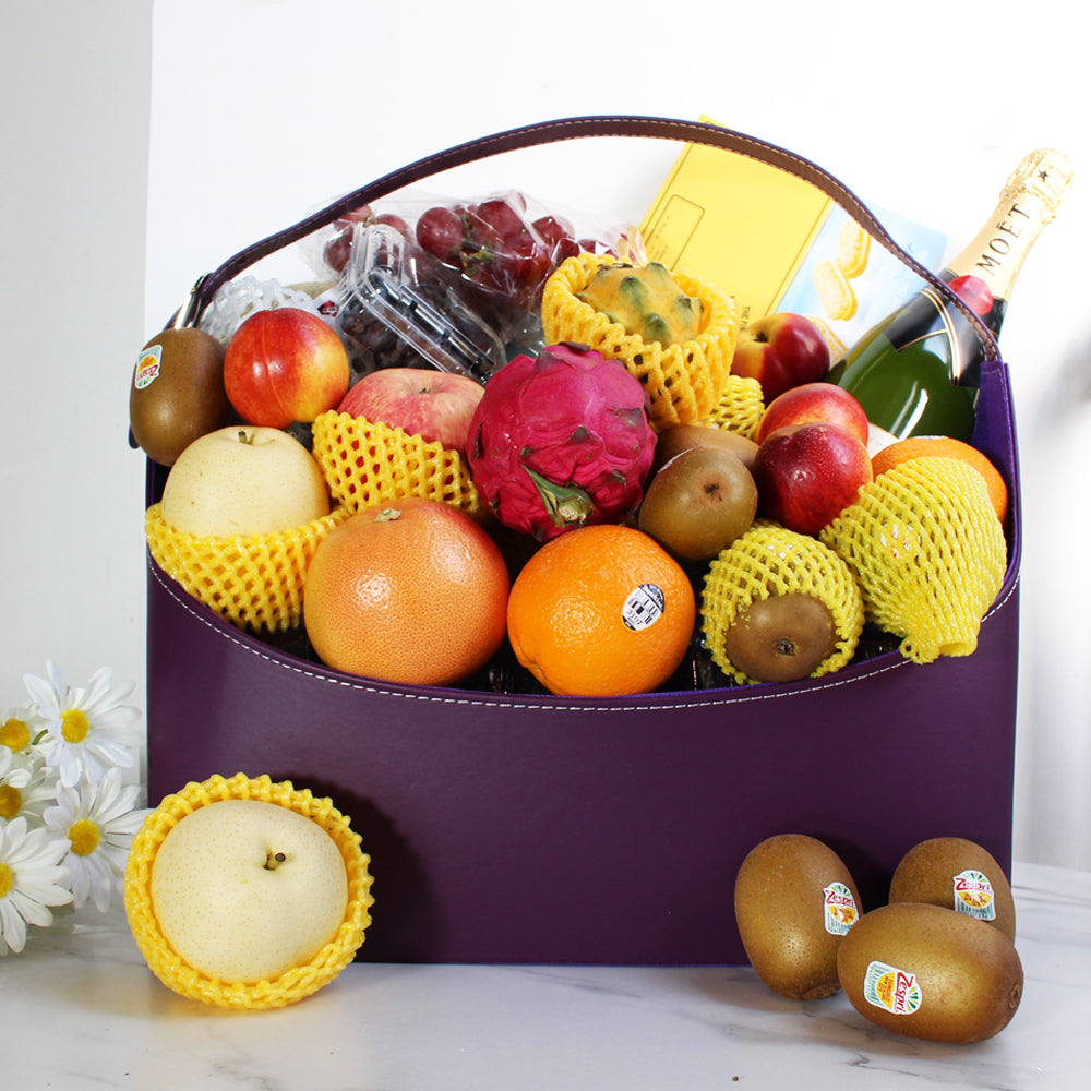 豪華商務果籃02- Premium Bussinese Fruit hamper - Design Your Own Wine