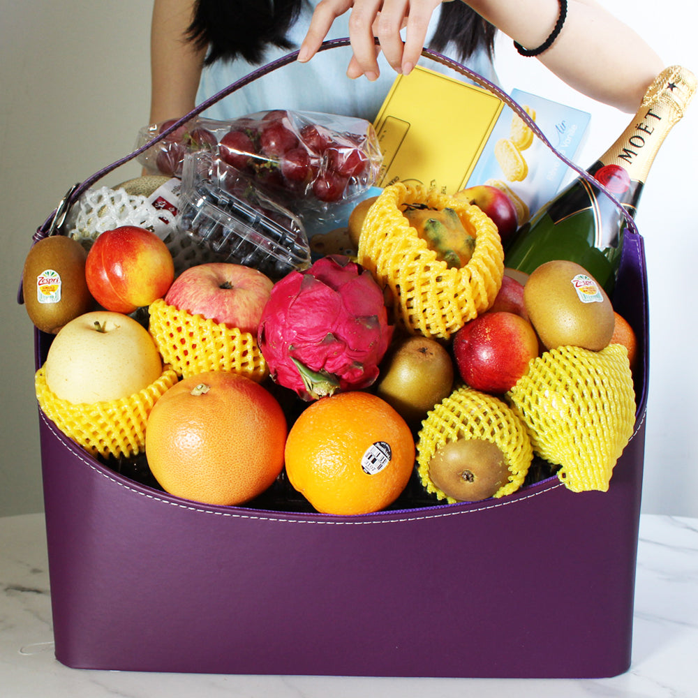 豪華商務果籃02- Premium Bussinese Fruit hamper - Design Your Own Wine