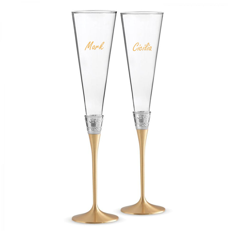 Vera Wang With Love Gold Toasting Flute - Design Your Own Wine