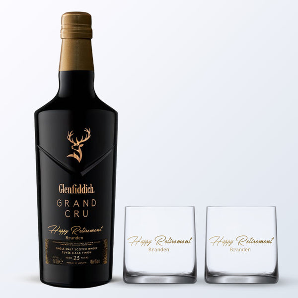 Glenfiddich| Glenfiddich 23 客製化禮物（人像雕刻）雕刻禮物退休禮物 - Design Your Own Wine