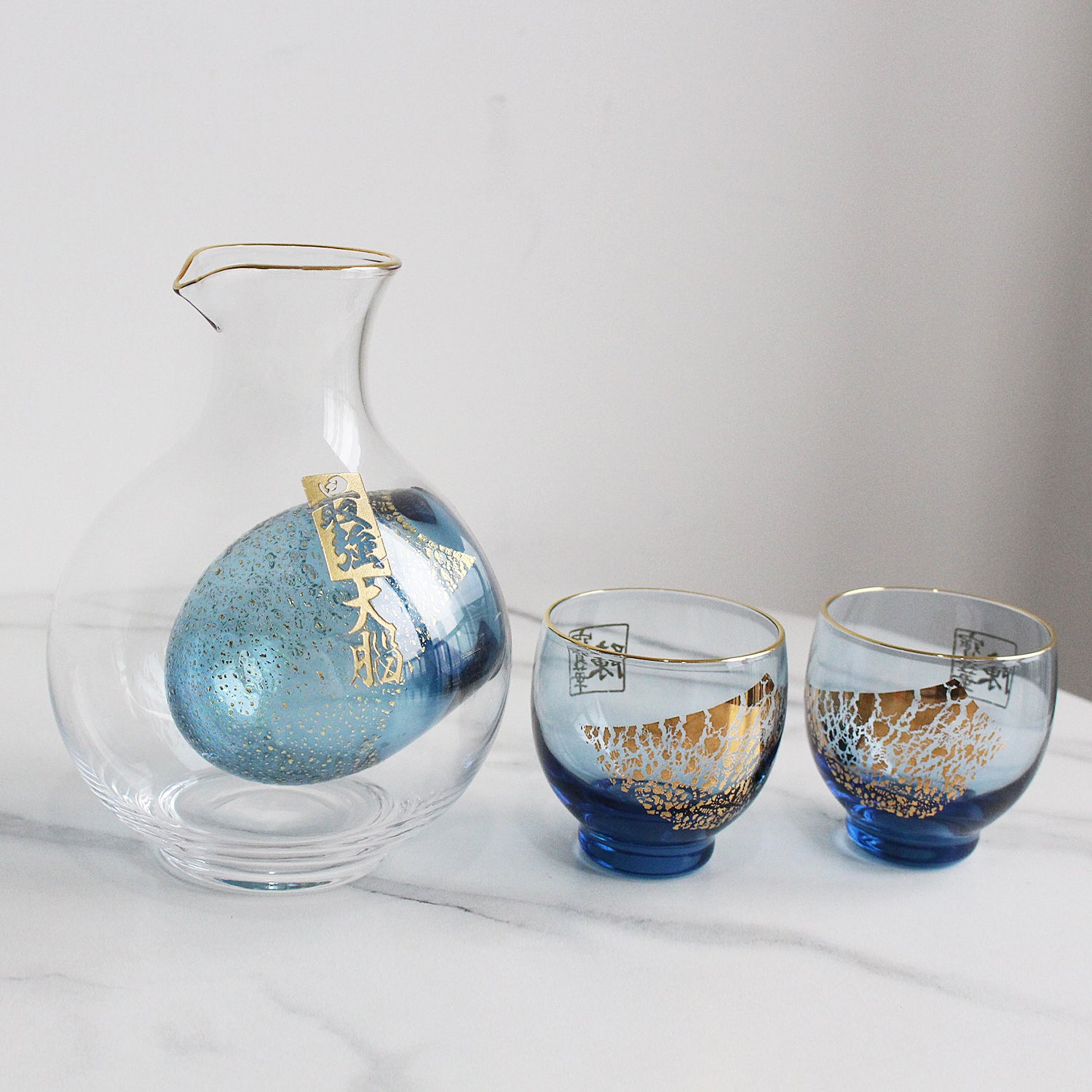 人手雕刻手工彩花一期一會清酒杯套裝 | Personalize Hand Made Sake Glasses Gift Set| - Design Your Own Wine