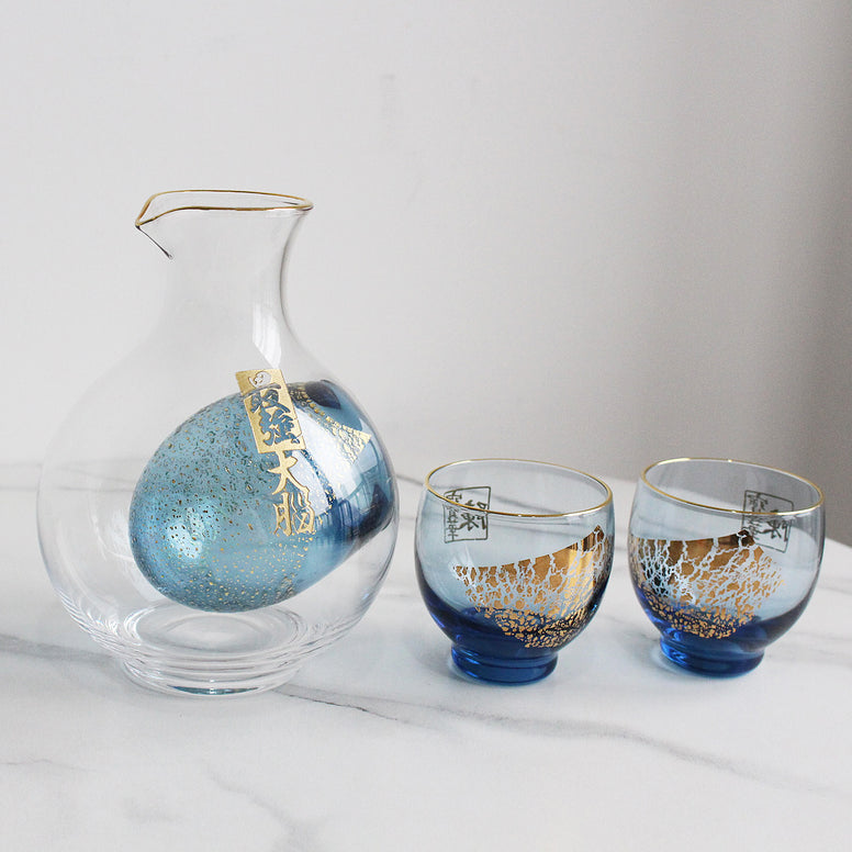 人手雕刻手工彩花一期一會清酒杯套裝 | Personalize Hand Made Sake Glasses Gift Set| - Design Your Own Wine