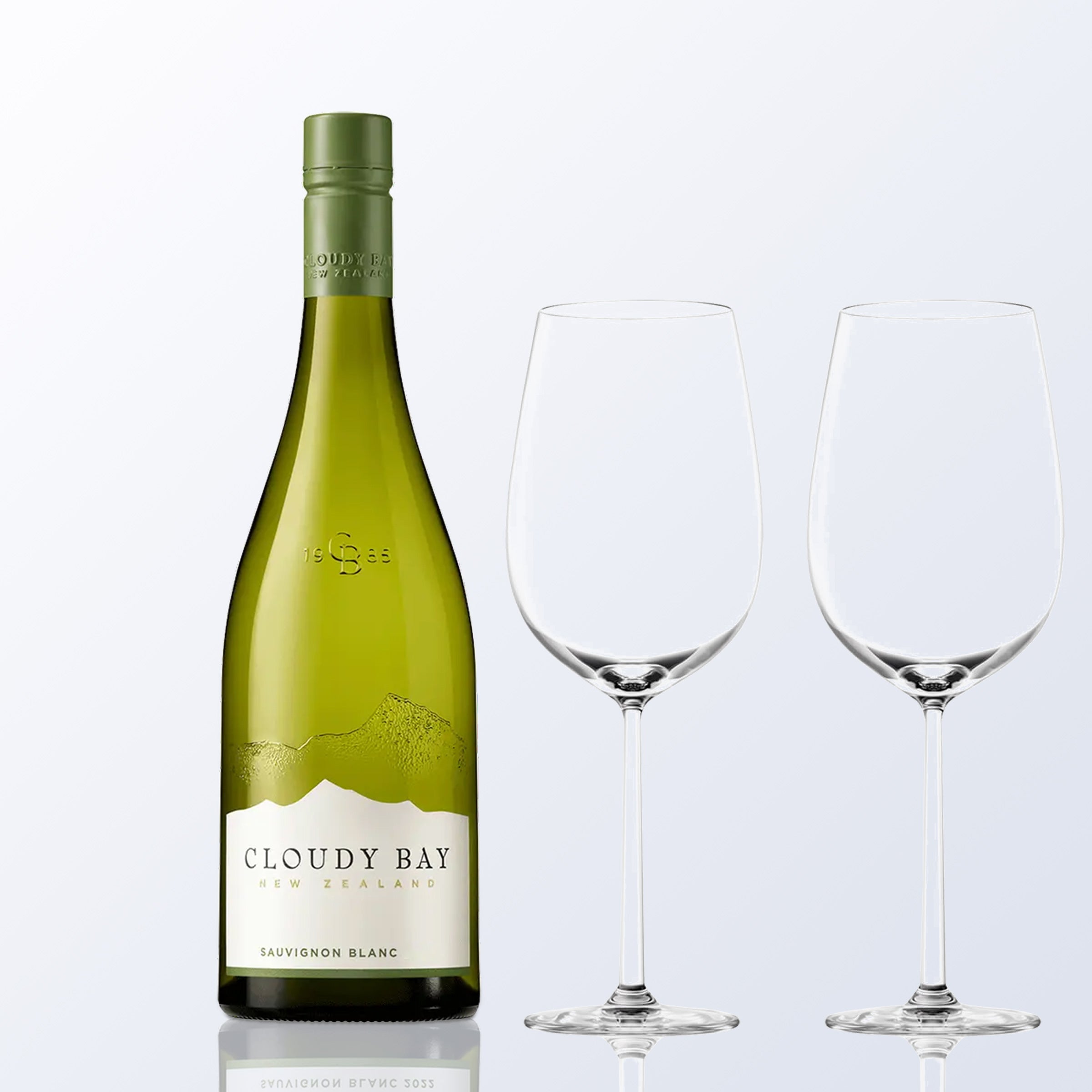 Cloudy Bay Sauvignon Blanc 2022& Bottega Wine Glasses Gift Set with Engraving |雲霧之灣白蘇維濃葡萄酒&Bottega酒杯套裝（含文字雕刻） - Design Your Own Wine