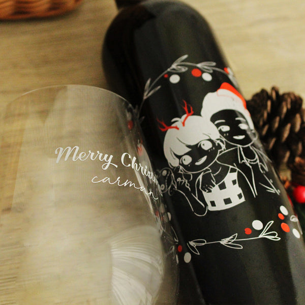 Christmas Personalize gift set | 聖誕人像套裝 - Design Your Own Wine