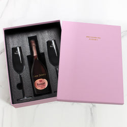 Personalize  R' De Ruinart Brut Rose Engraving Gift Set | 定制文字香檳禮盒 - Design Your Own Wine