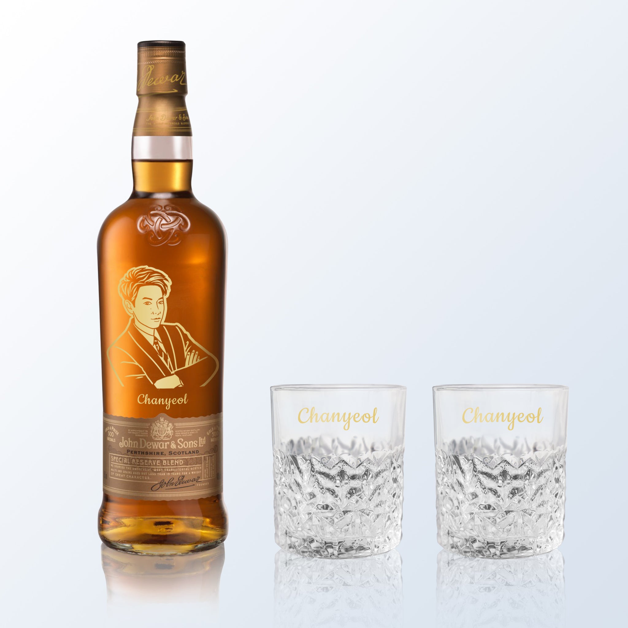 Dewar' s Whisky|Dewar's 15 Years Old威士忌單支雙杯 客製化禮物（文字雕刻） - Design Your Own Wine