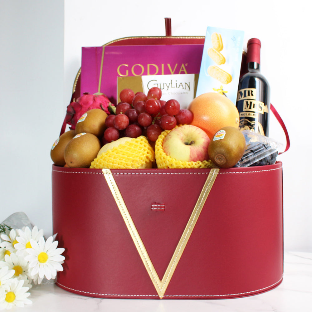 送禮食物果籃02- Food & Fruit Hamper - Design Your Own Wine