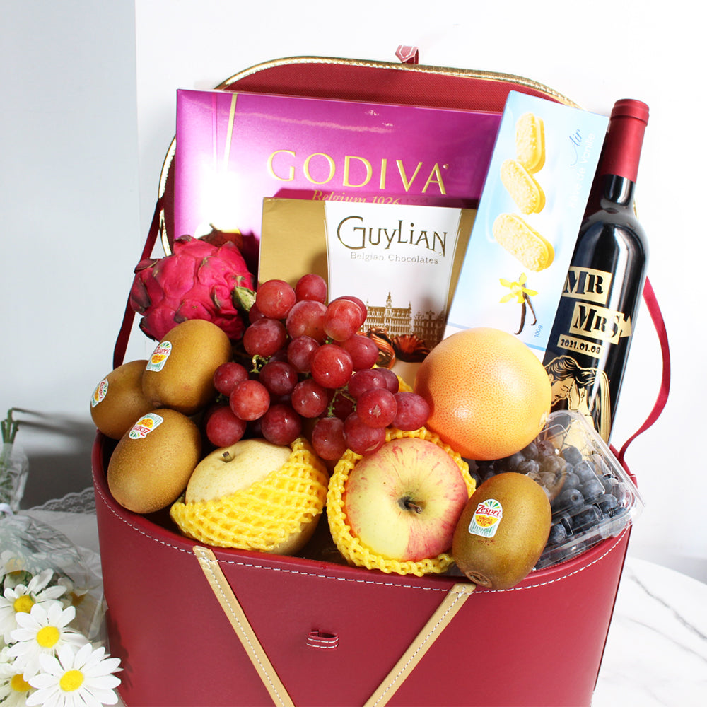 送禮食物果籃02- Food & Fruit Hamper - Design Your Own Wine