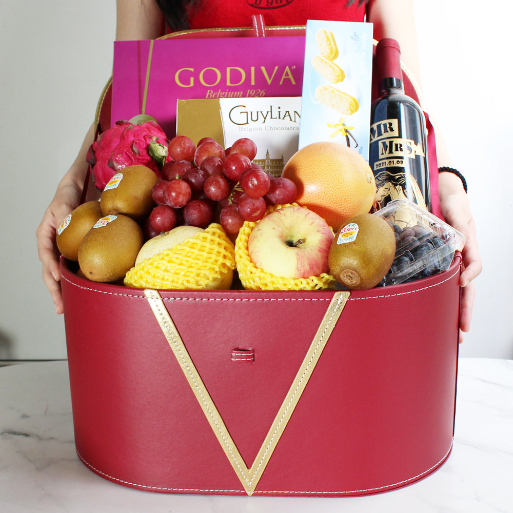 送禮食物果籃02- Food & Fruit Hamper - Design Your Own Wine