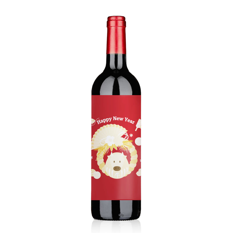 Personalize Chinese New Year French Red Wine | 農曆新年拜年訂製酒標紅酒套裝 - Design Your Own Wine