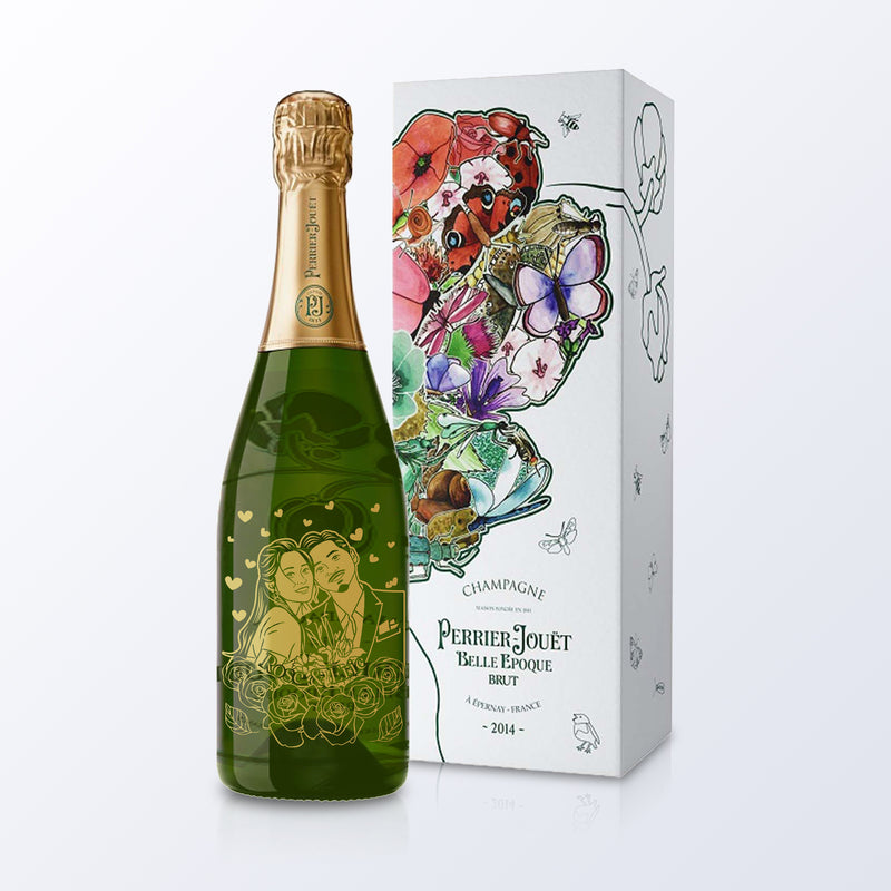【原裝禮盒】BELLE ÉPOQUE BRUT 2014 (連原裝盒) 訂製文字禮物套装 客製化雕刻禮物 - Design Your Own Wine