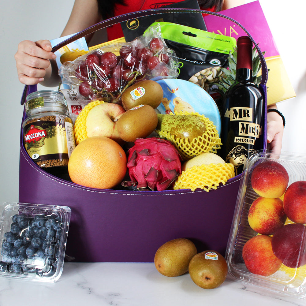 豪華送禮食物果籃01-  luxury Food & Fruit Hamper - Design Your Own Wine