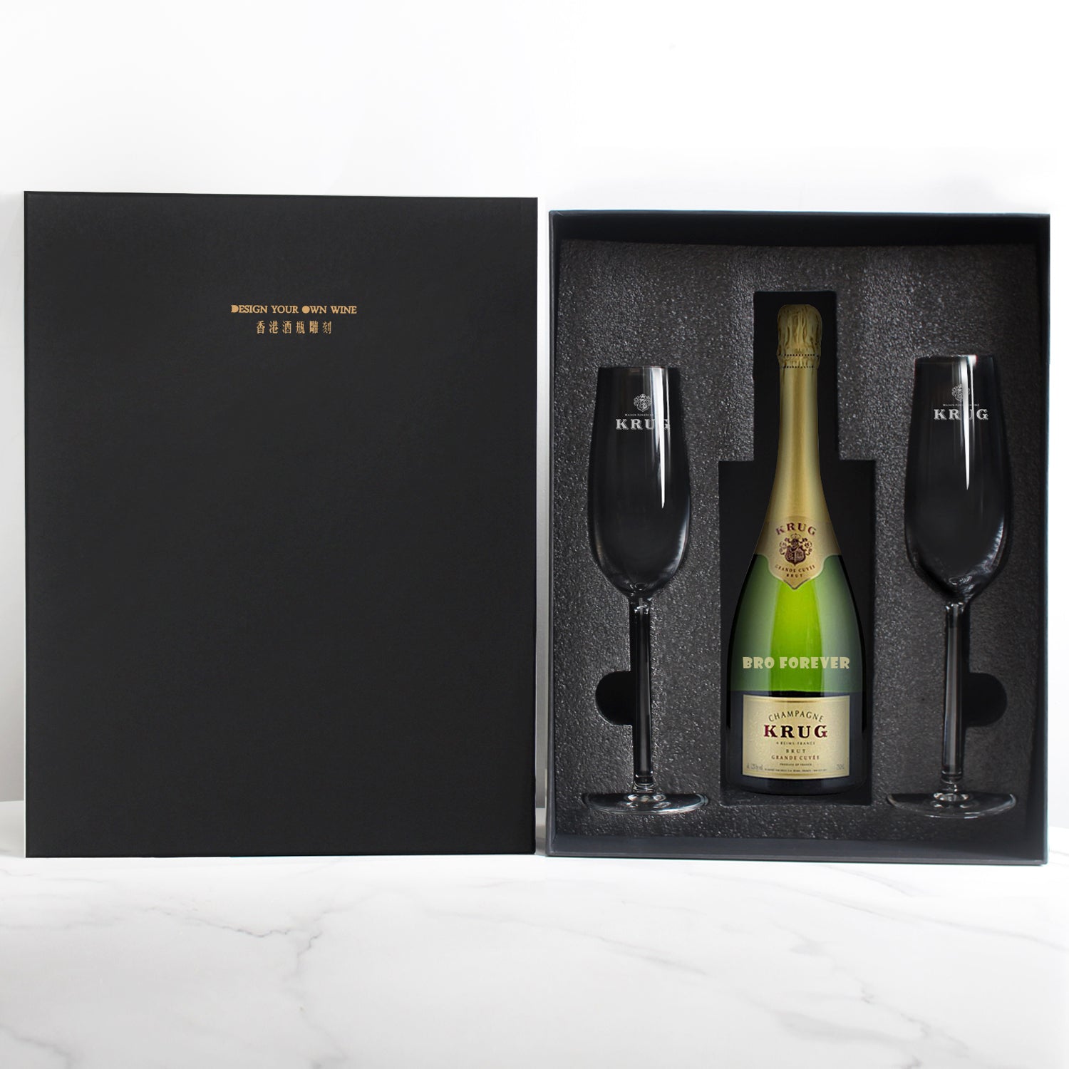 Personalized Krug Grande Cuvée Bottle