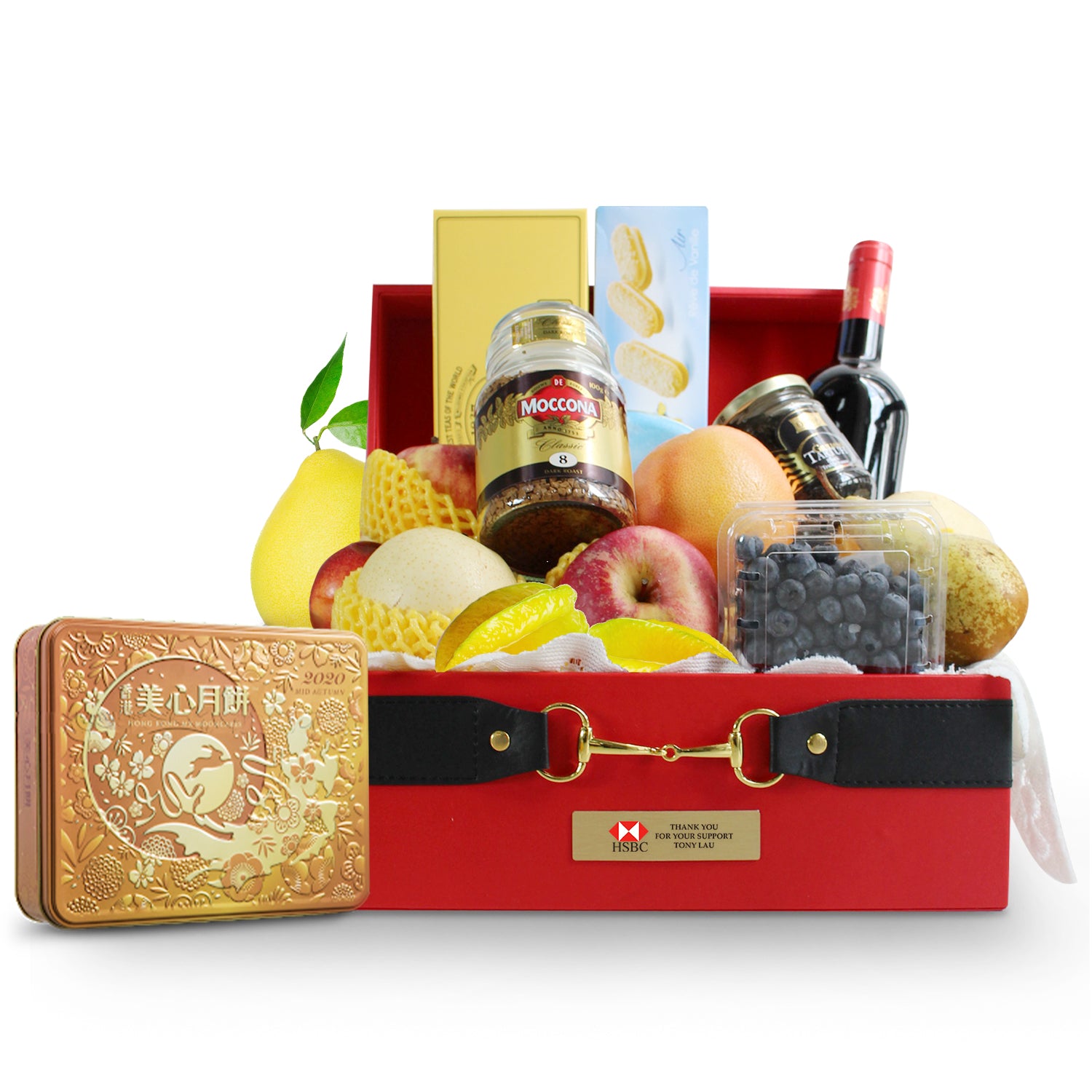 美心月餅美食送禮果籃-Mid-Autumn hamper with Maxim mooncake - Design Your Own Wine