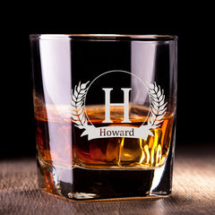 文字定制威士忌對杯 | Custom Wording Whisky Pair Glasses | Leaf - Design Your Own Wine
