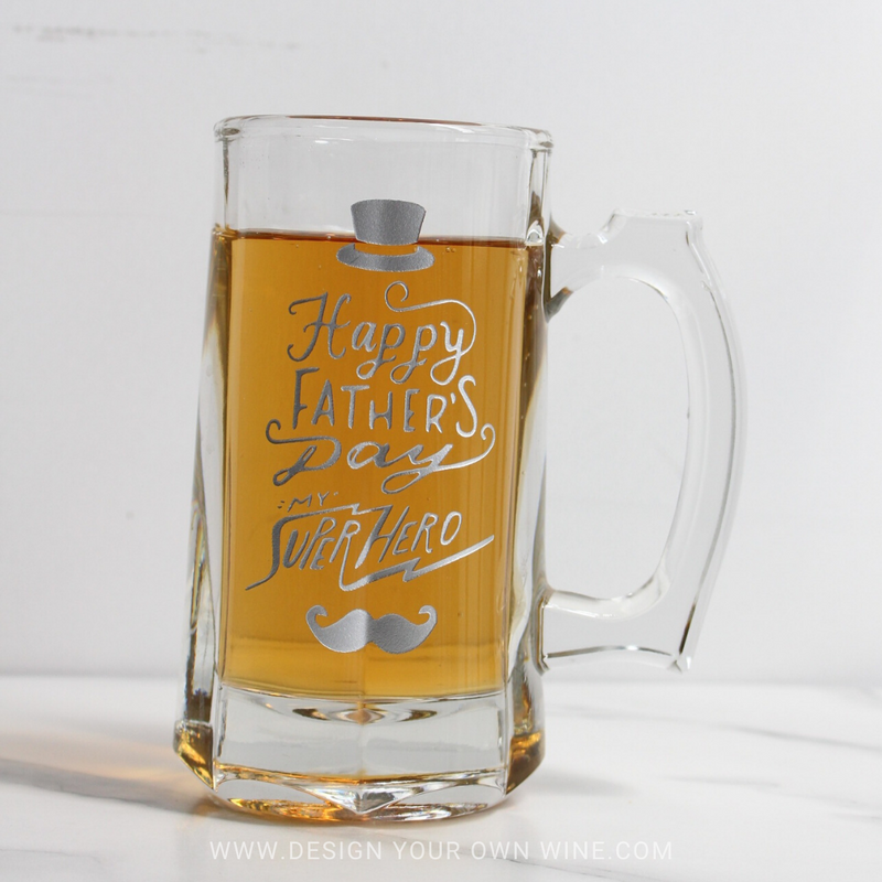 父親節啤酒杯 | Engrave Father's Day Beer Glass - Design Your Own Wine