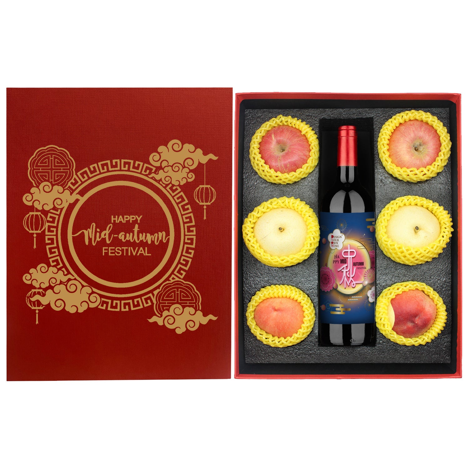 中秋快樂果盒|  Mid-Autumn Fruit Box - Design Your Own Wine