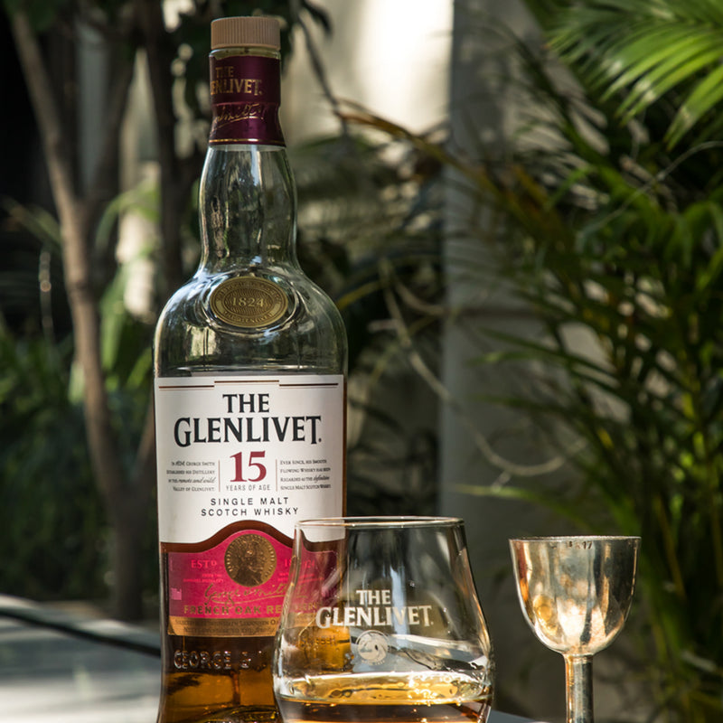 Glenlivet|格蘭威特15年威士忌單支雙杯套裝 客製化套裝 文字雕刻 - Design Your Own Wine