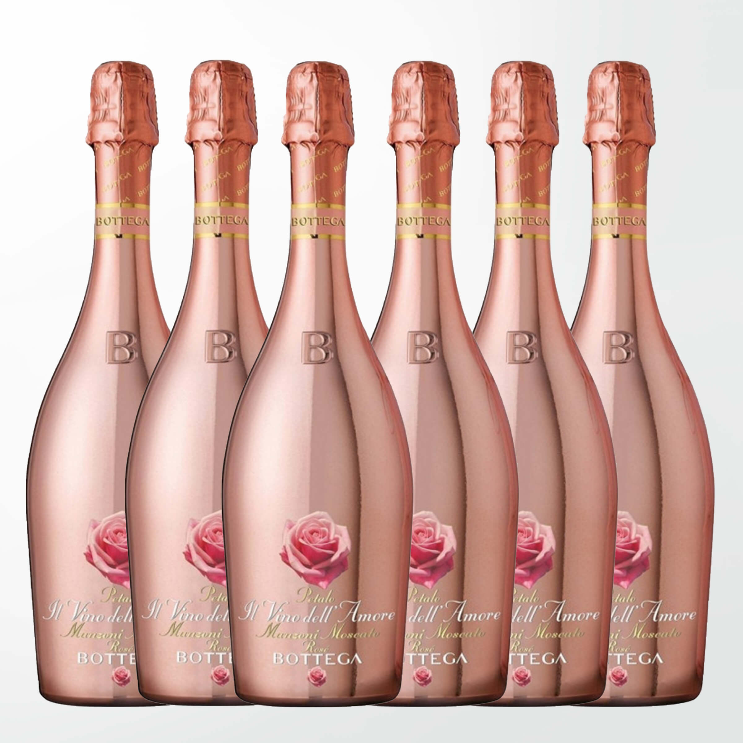 Bottega Manzoni Moscato Rose  |波特嘉莫斯卡托玫瑰氣泡酒6支裝（無雕刻） - Design Your Own Wine