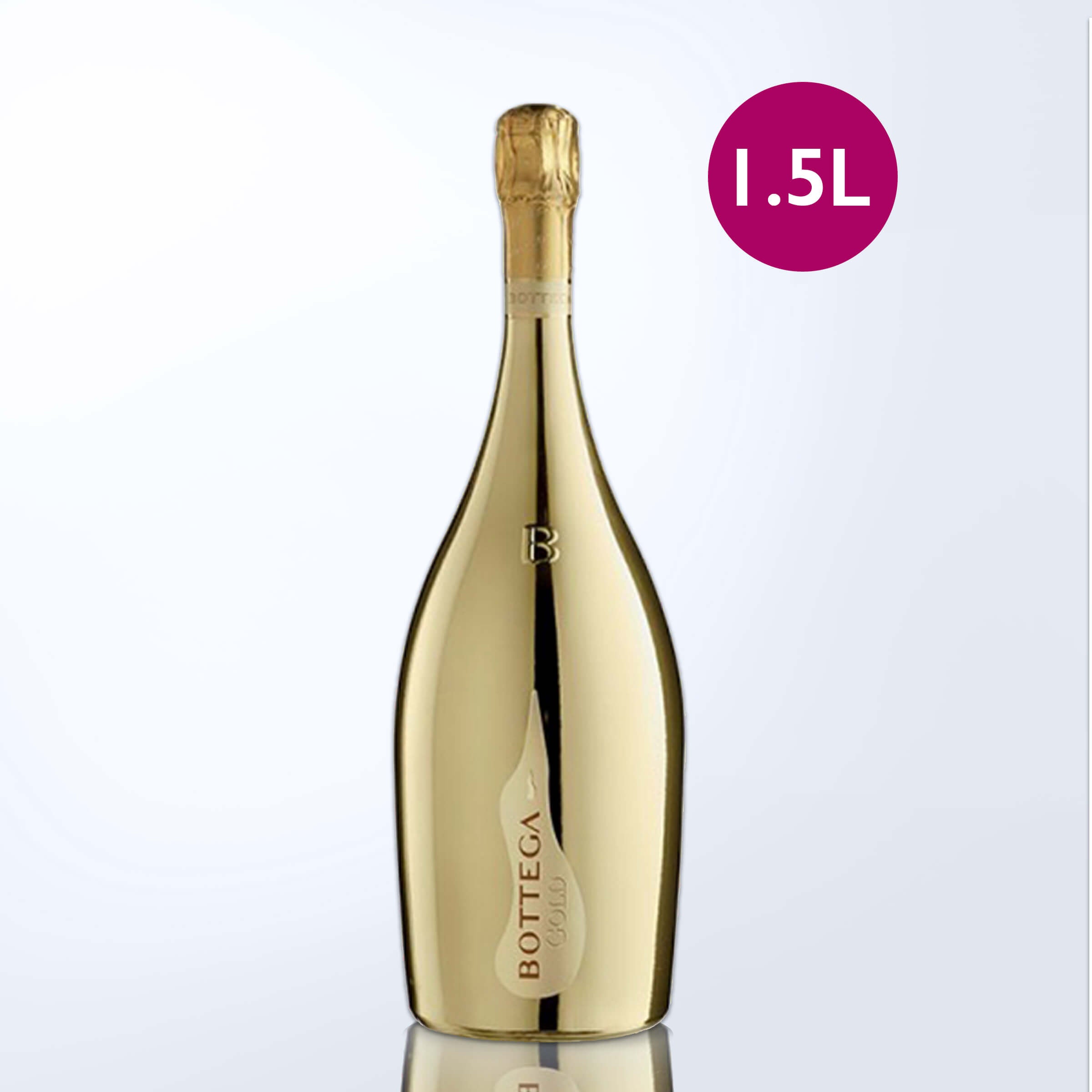 Bottega Prosecco-Gold 1.5L& Bottega Champagne Glasses Gift Set  |波特嘉金色普羅賽克氣泡酒1.5L&Bottega香檳杯6個裝(無雕刻） - Design Your Own Wine