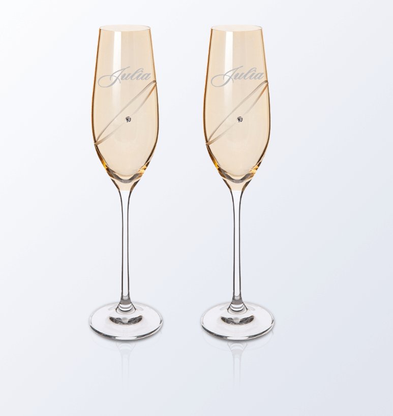 刻字酒杯|客製化水晶香檳杯 文字雕刻（姓名）結婚禮物生日禮物紀念禮物 - Design Your Own Wine