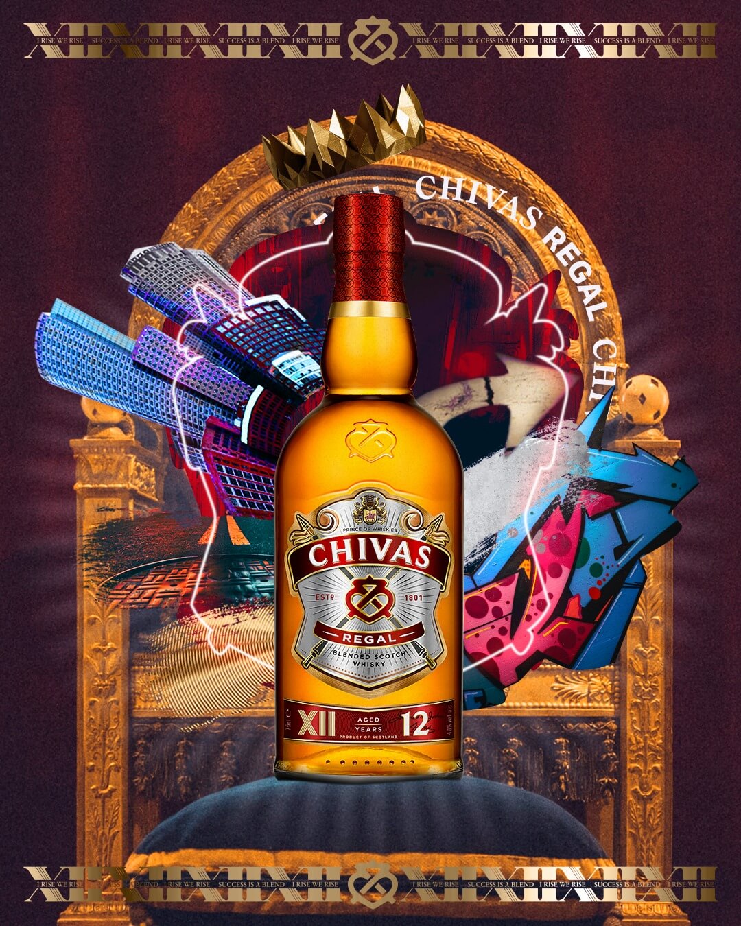 Chivas 12 with Engraving |芝華士12威士忌(含人像雕刻） - Design Your Own Wine