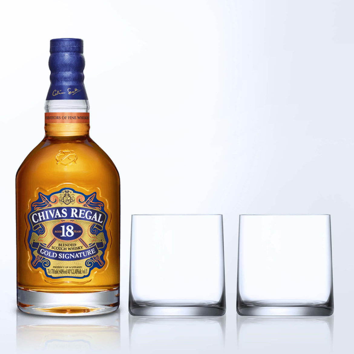Chivas 18 & Bottega Whisky Glasses Gift Set with Engraving |芝華士18威士忌&Bottega威士忌杯套裝(含文字人像雕刻） - Design Your Own Wine