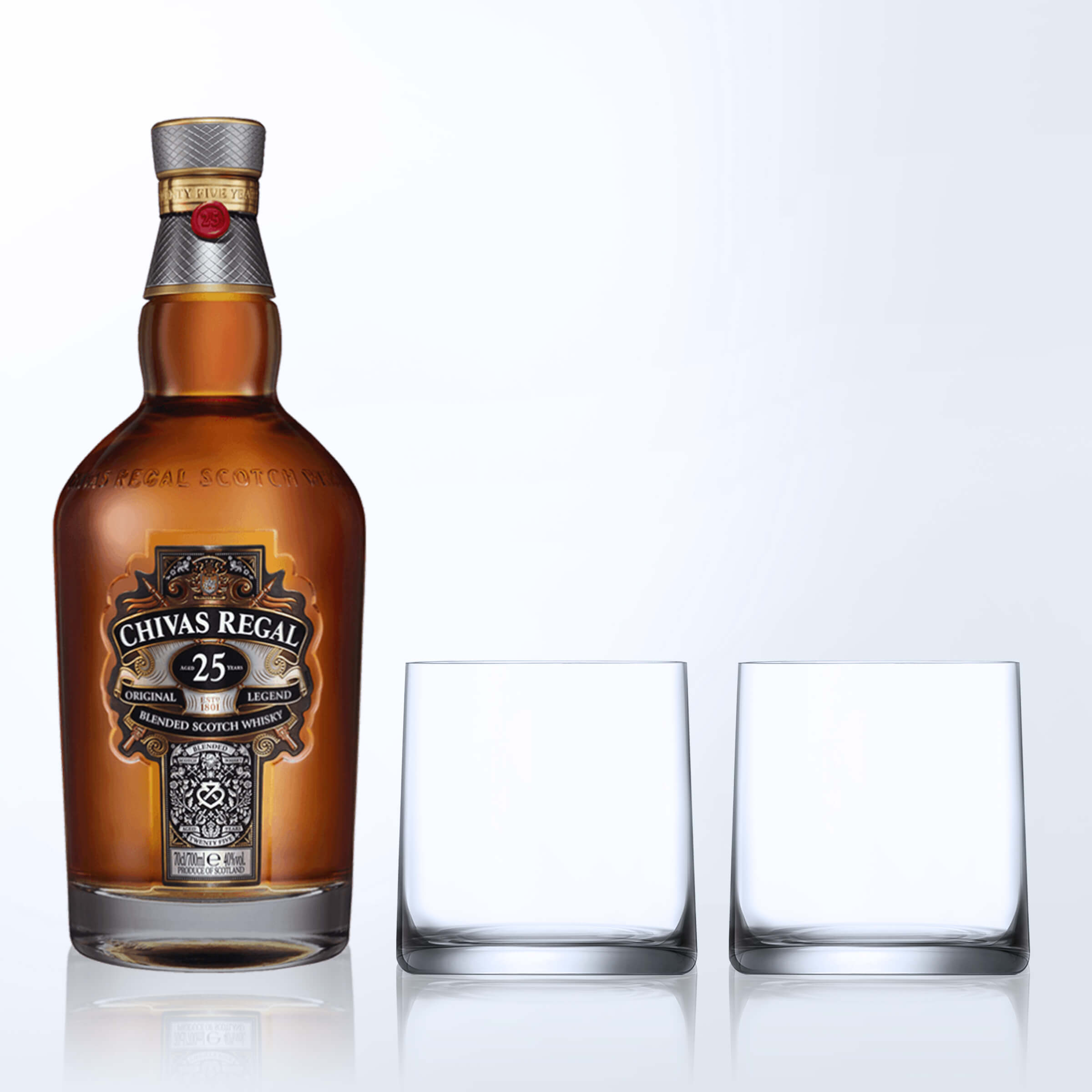 Chivas 25 & Bottega Whisky Glasses Gift Set with Engraving |芝華士25威士忌&Bottega威士忌杯套裝(含文字人像雕刻） - Design Your Own Wine