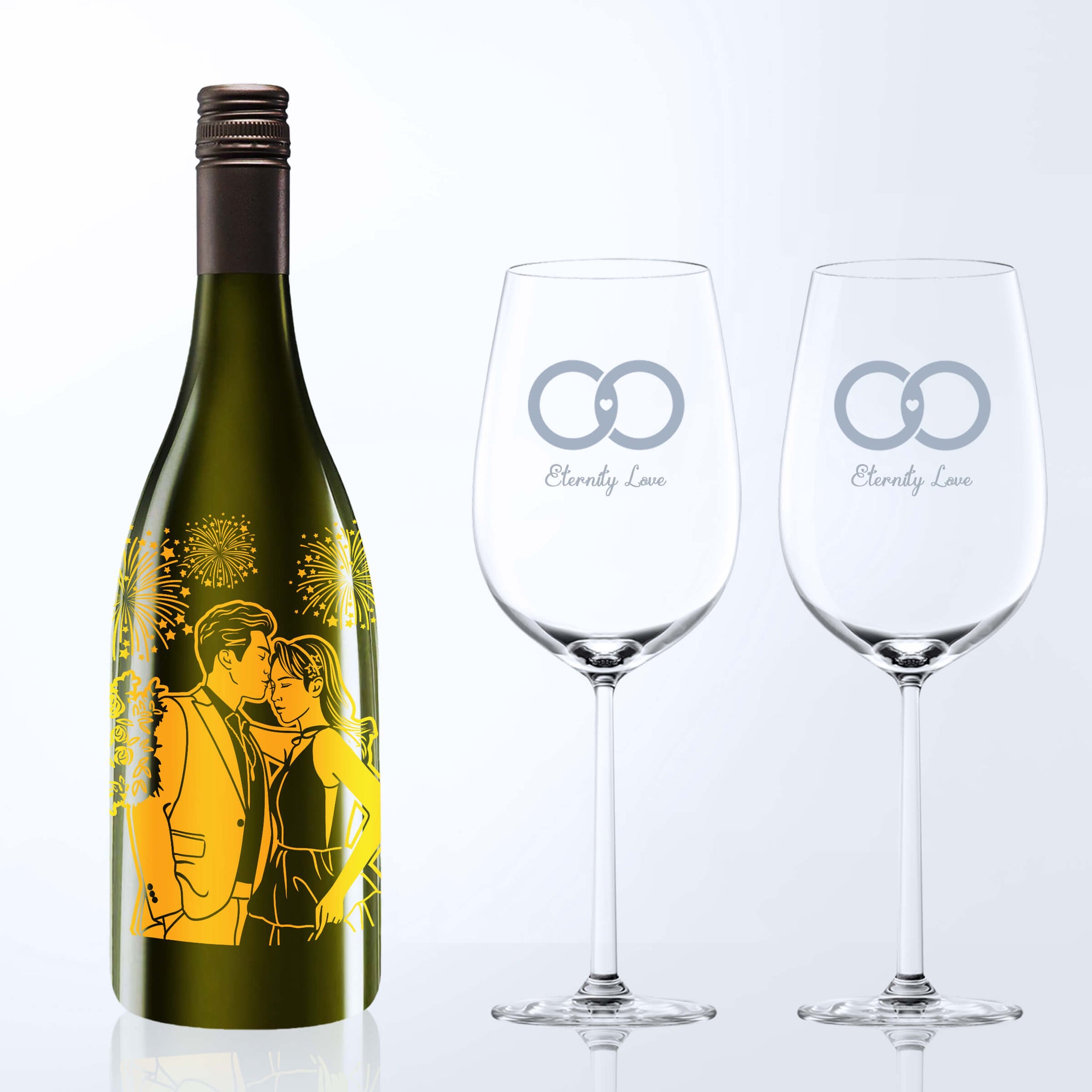 Cloudy Bay Te Koko & Bottega Wine Glasses Gift Set with Engraving |雲霧之灣蒂蔻蔻白葡萄酒&Bottega酒杯套裝(含名字人像雕刻） - Design Your Own Wine