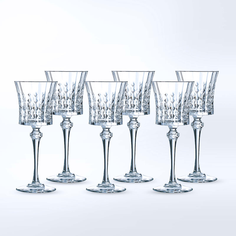 Eclat-Cristal D'arques Lady Diamond Wine Glasses& Decanter set  | 情迷磚石系列紅酒杯&醒酒器套裝(無雕刻) - Design Your Own Wine