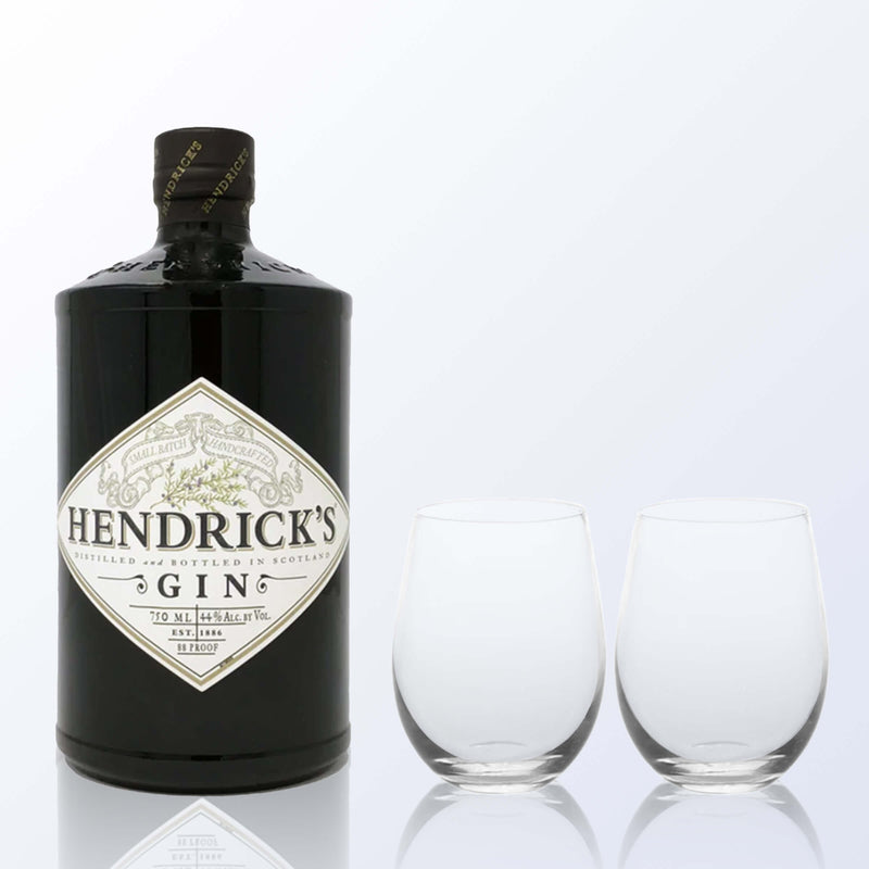 Hendrick's Gin & Bottega Gin Glasses Gift Set with Engraving |亨利爵士氈酒套裝(含人像雕刻) - Design Your Own Wine