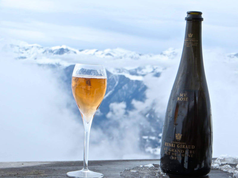 Henri Giraud MV Rose & Bottega Champagne Glasses Gift Set with Engraving |亨利吉羅橡木桶陳釀混合年份桃紅香檳&Bottega香檳杯套裝(含文字雕刻） - Design Your Own Wine