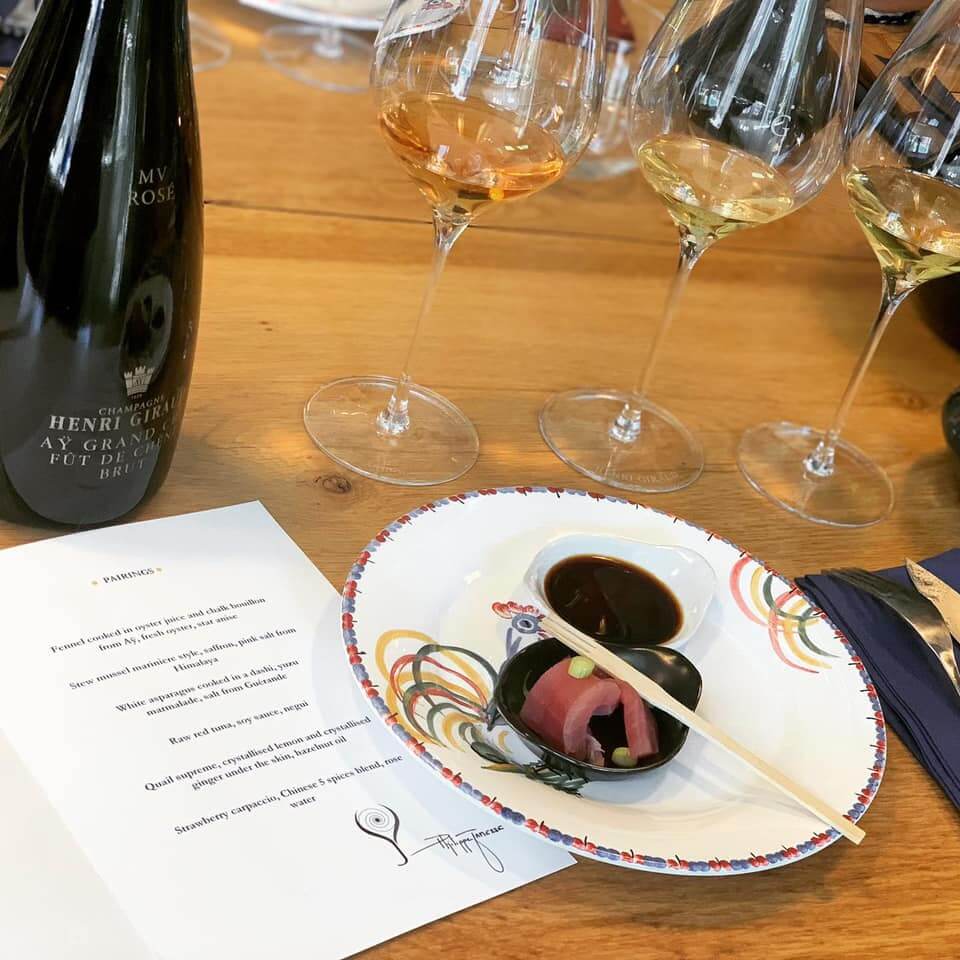 Henri Giraud MV Rose & Bottega Champagne Glasses Gift Set with Engraving |亨利吉羅橡木桶陳釀混合年份桃紅香檳&Bottega香檳杯套裝(含文字雕刻） - Design Your Own Wine