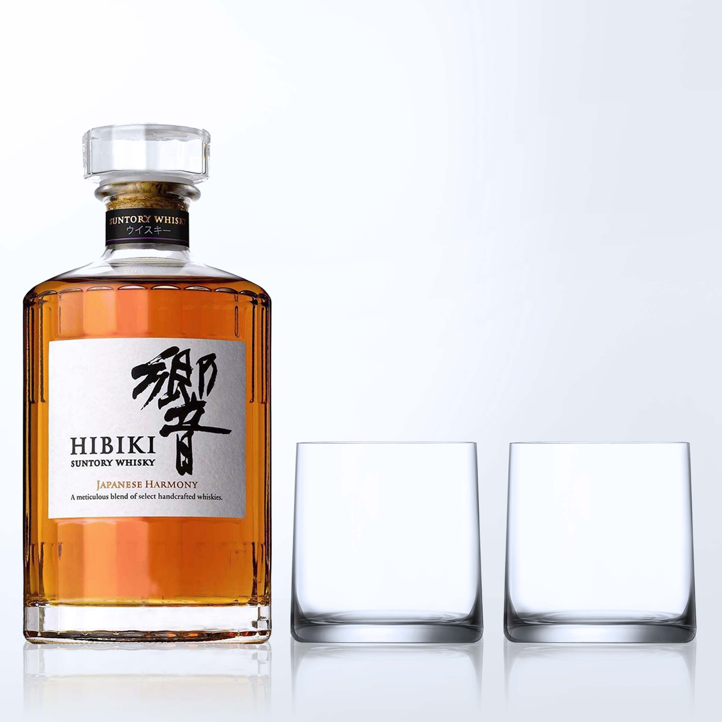 Hibiki Japanese Harmony & Bottega Whisky Glasses Gift Set with Engraving |嚮Japanese Harmony調和威士忌&Bottega威士忌杯套裝(含文字人像雕刻) - Design Your Own Wine